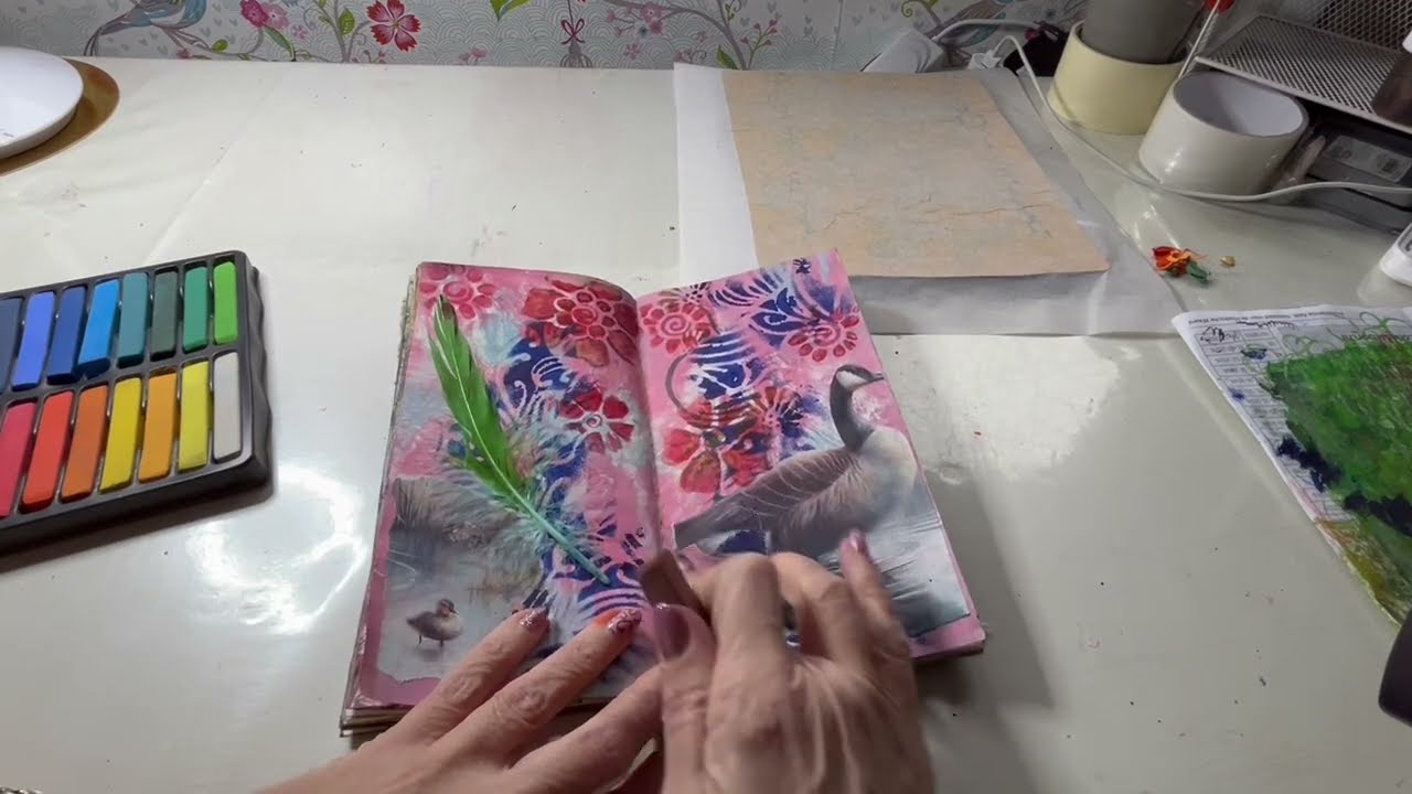 Gel printing and journaling