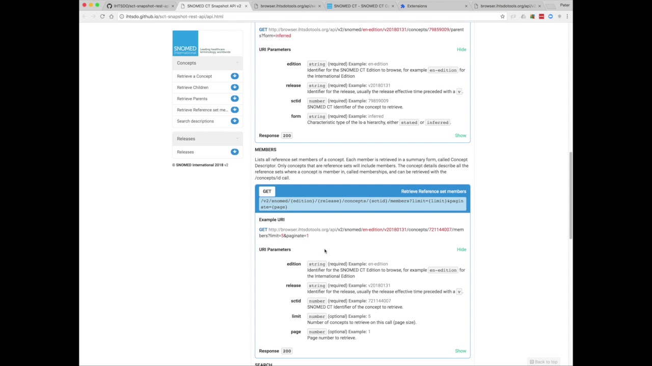 Snomed International Snapshot Browser API