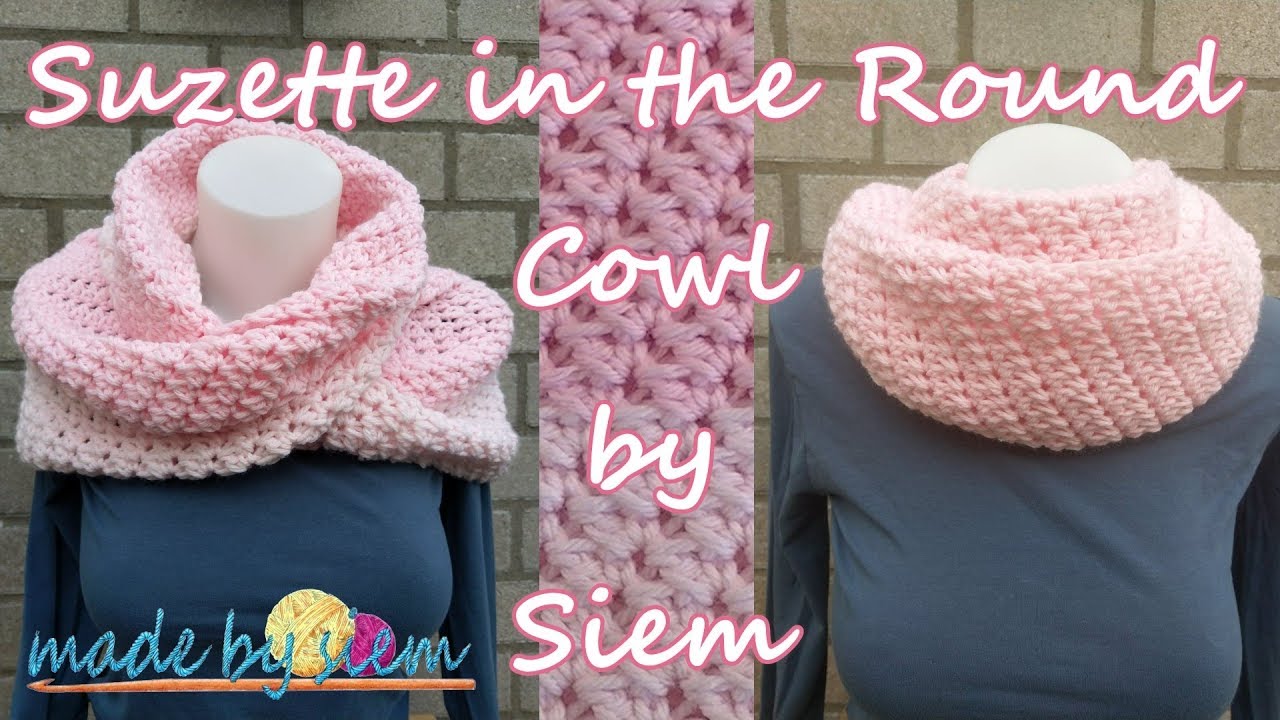 Suzette in the Round Cowl - Crochet - Tutorial - English
