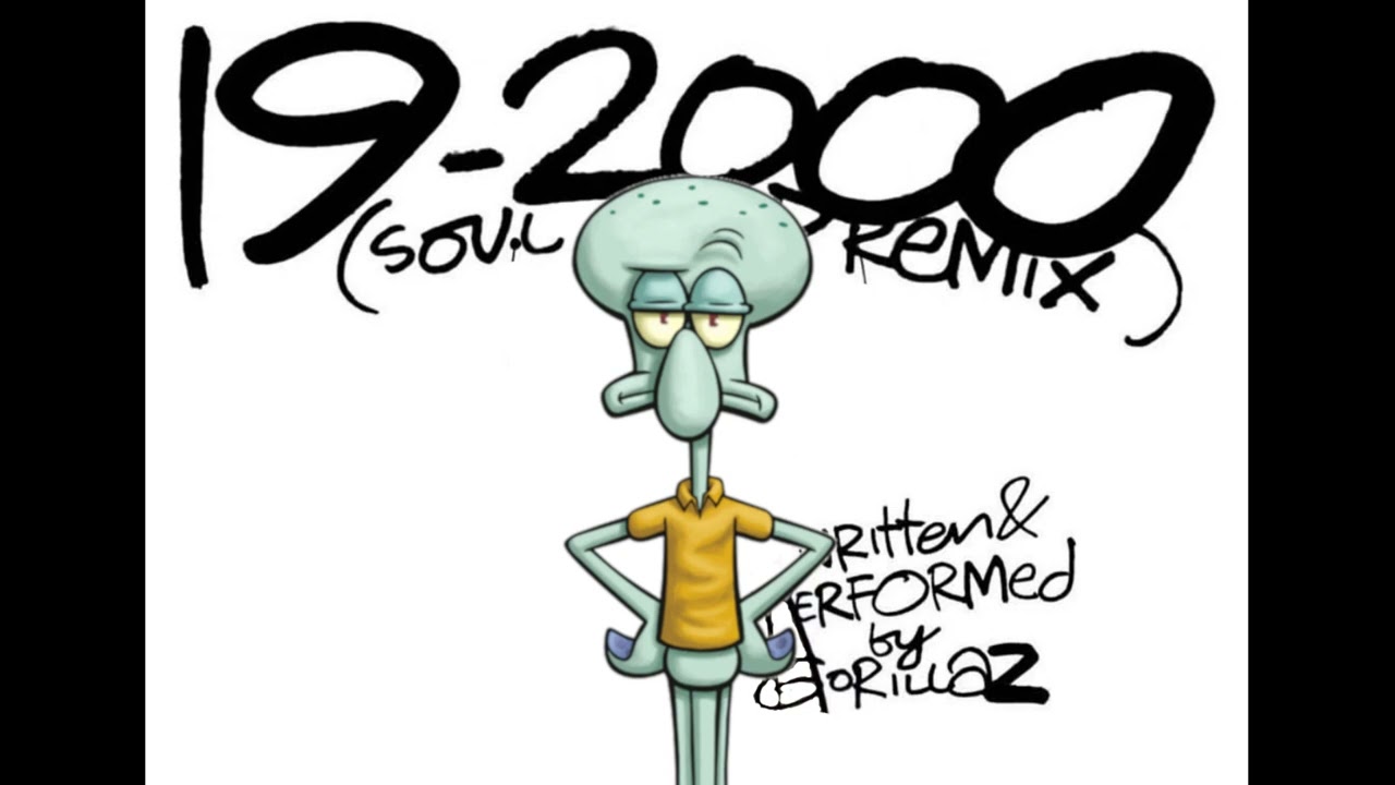 Squidward sings Gorillaz - 19 2000 Soul Child Remix (AI cover)