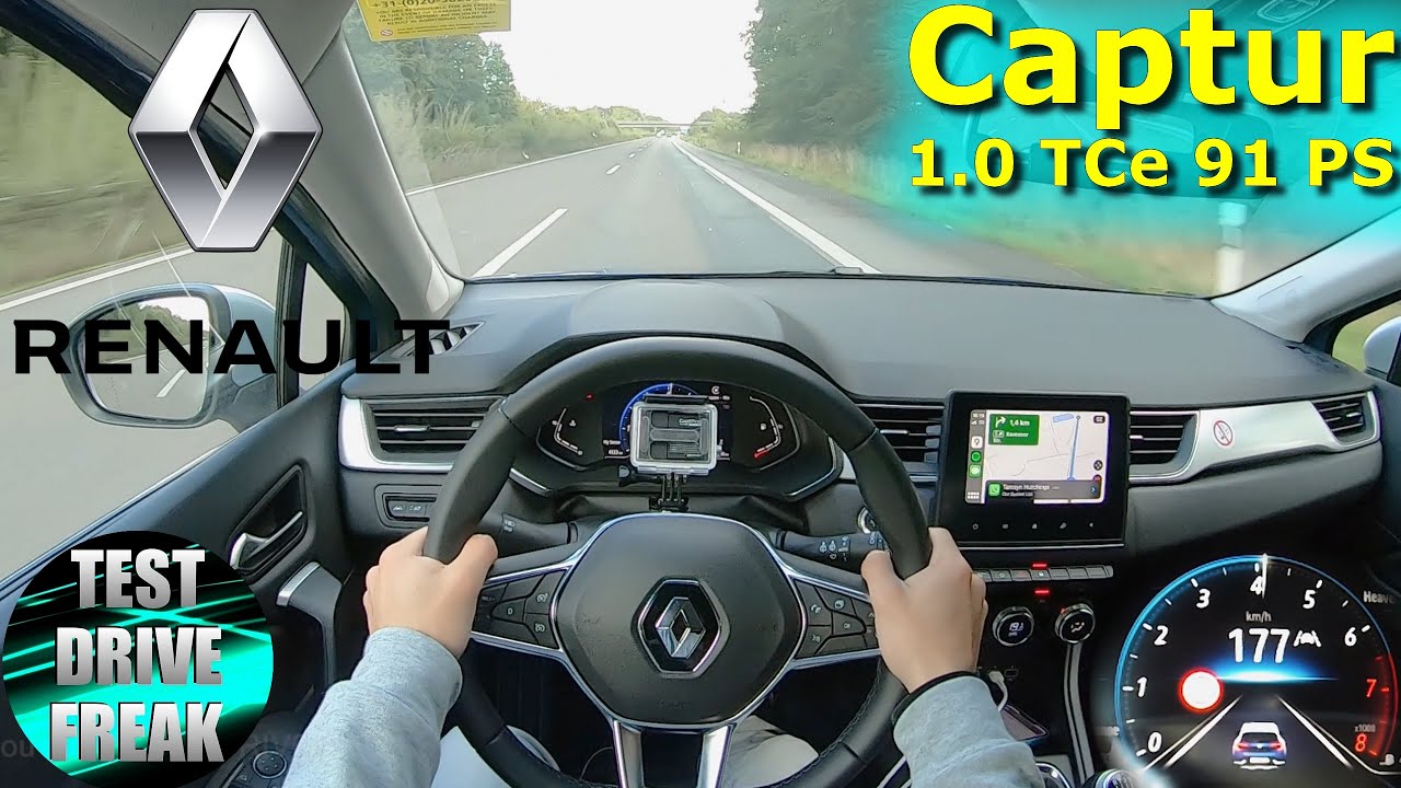2022 Renault Captur TCe 90 91 PS TOP SPEED AUTOBAHN DRIVE POV