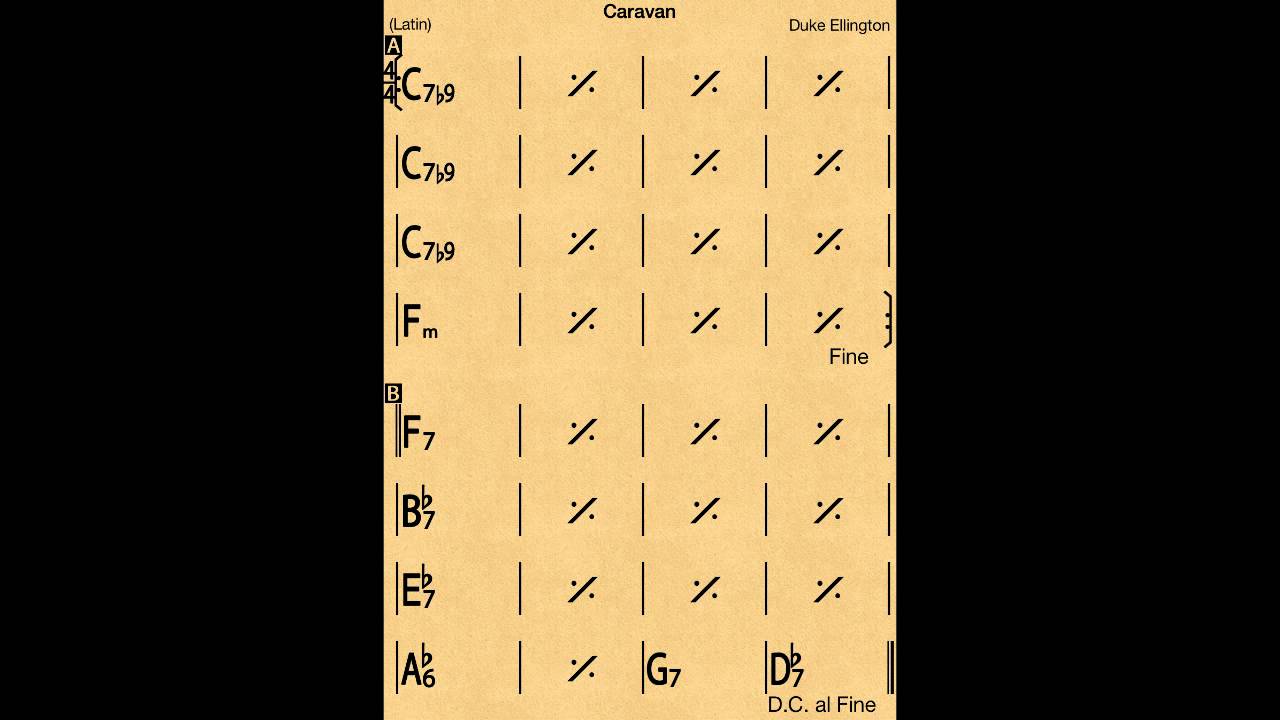 Caravan - Backing track / Play-along