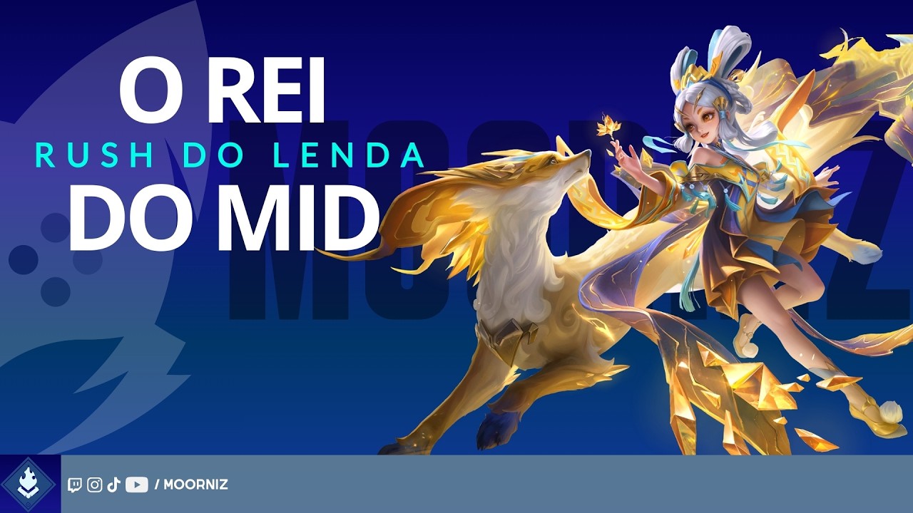 👑O REI DO MID - RUSH PRO LENDA❗SORTEIO❗HONOR OF KINGS #MOORNIZ  pt/br