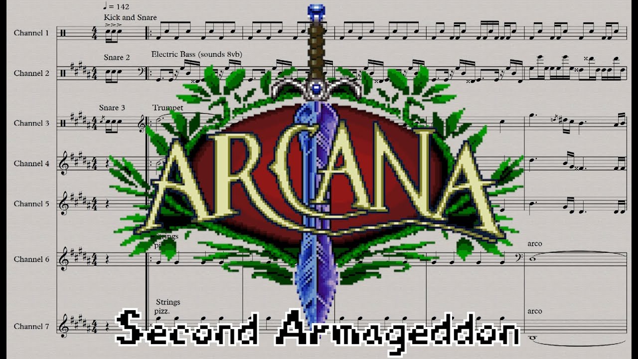 Second Armageddon - Arcana (SNES, 1992) OST - Final Boss Battle Music Transcription