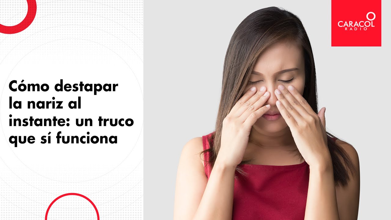 &iquest;C&oacute;mo hacer para que se destape la nariz?: trucos de Santiago Rojas