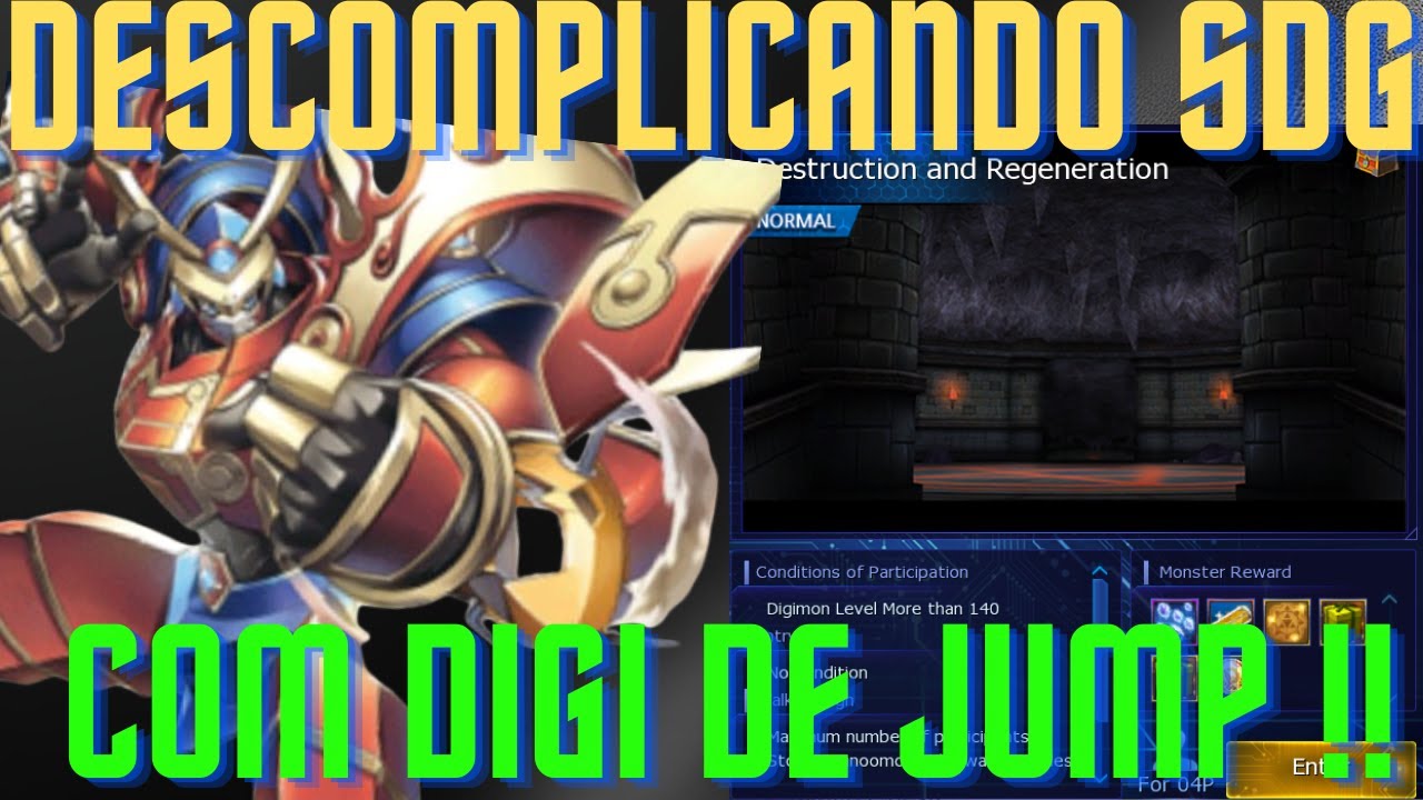 Guia SDG com Digimon de JUMP: Status, Mec&acirc;nicas e Dicas! | DMO #51