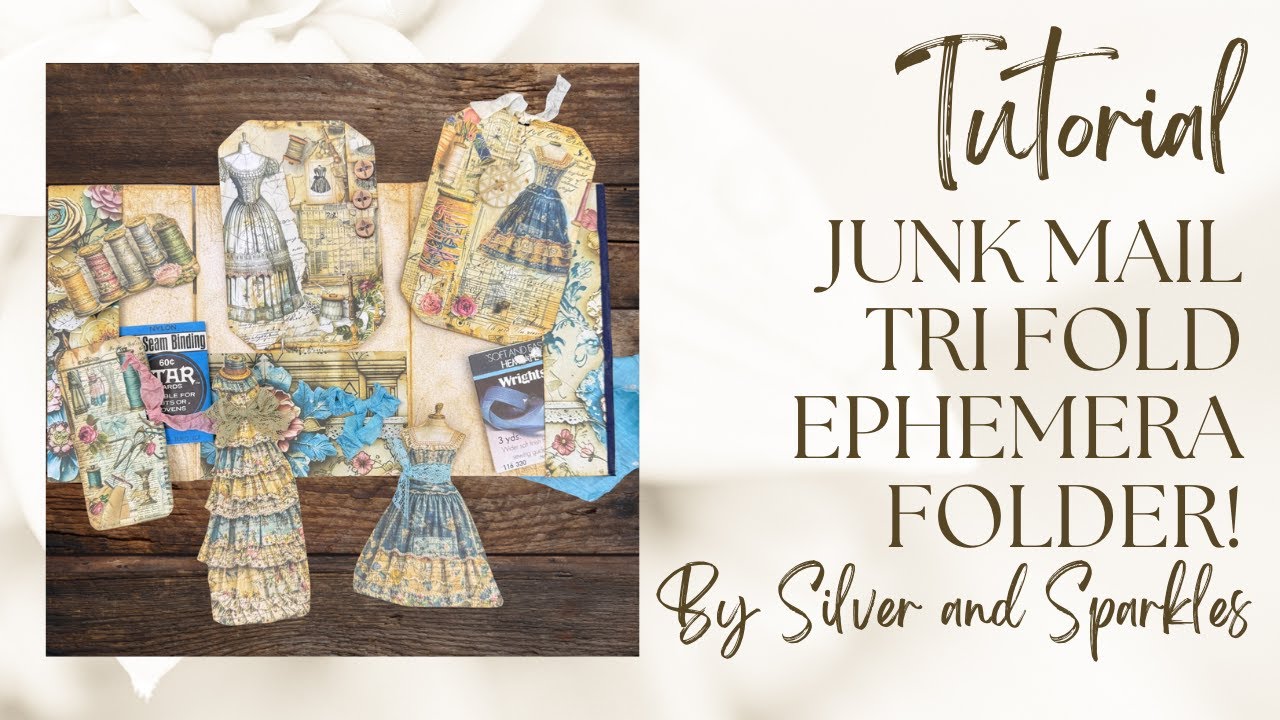 Tri Fold Junk Journal Folder! Use your Junk Mail! #junkjournal