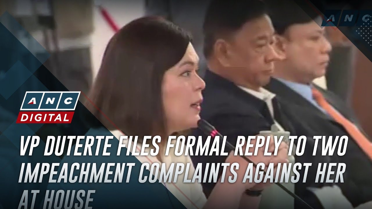 VP Duterte files formal reply to two impeachment complaints against her at House