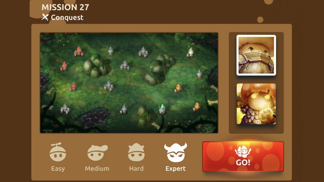 Mission 27 | Episode 1 | Walkthrough Campaign | Mushroom Wars 2