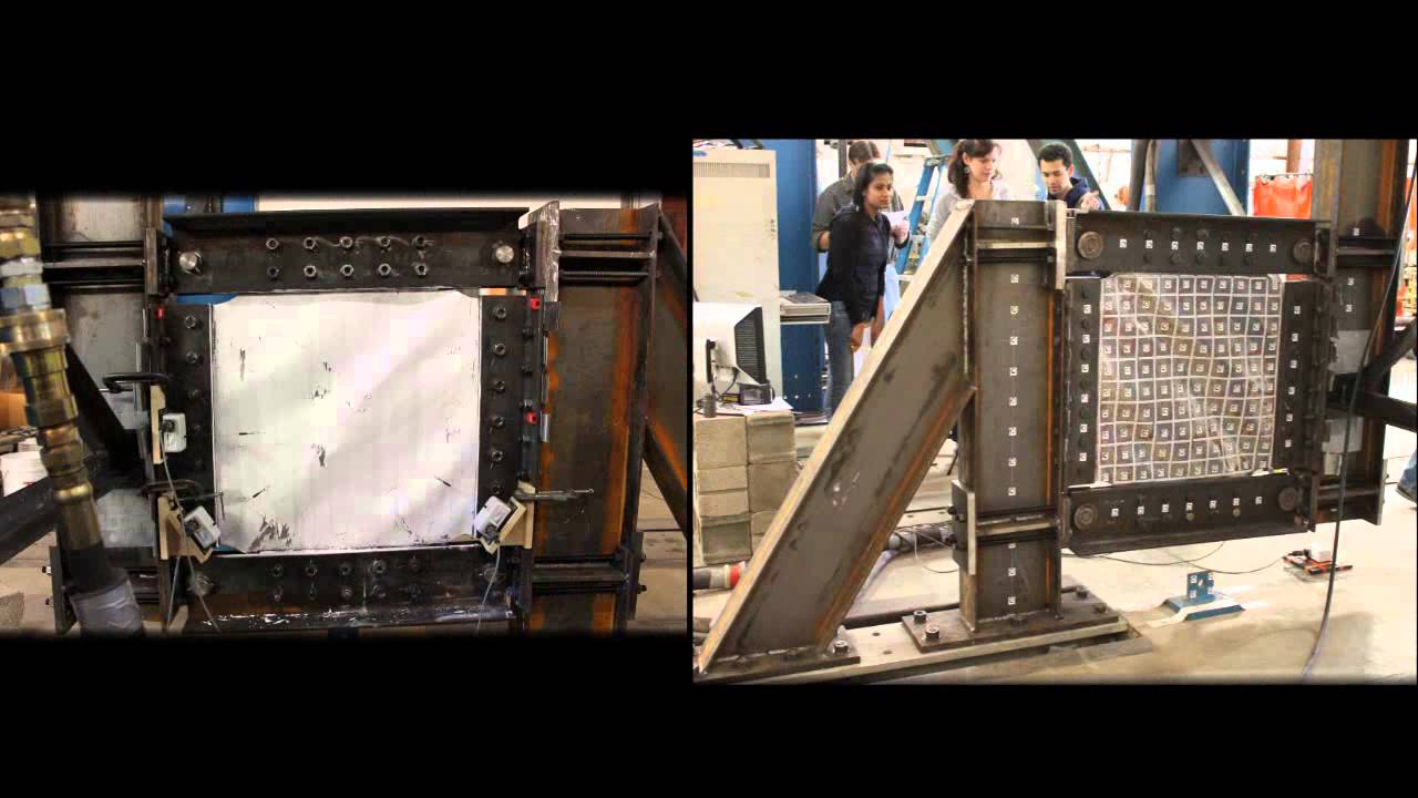 Solid Steel Plate Shear Wall Test