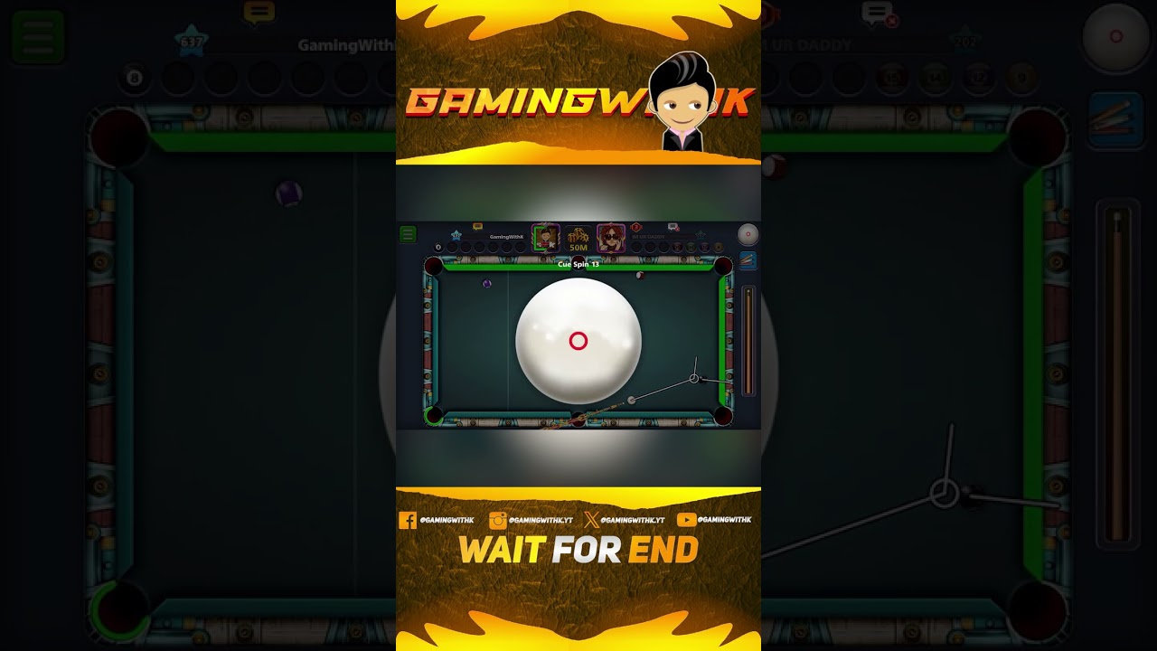 crazy indirect shots in berlin in 8 Ball Pool#gamingwithk #8ballpool #lev