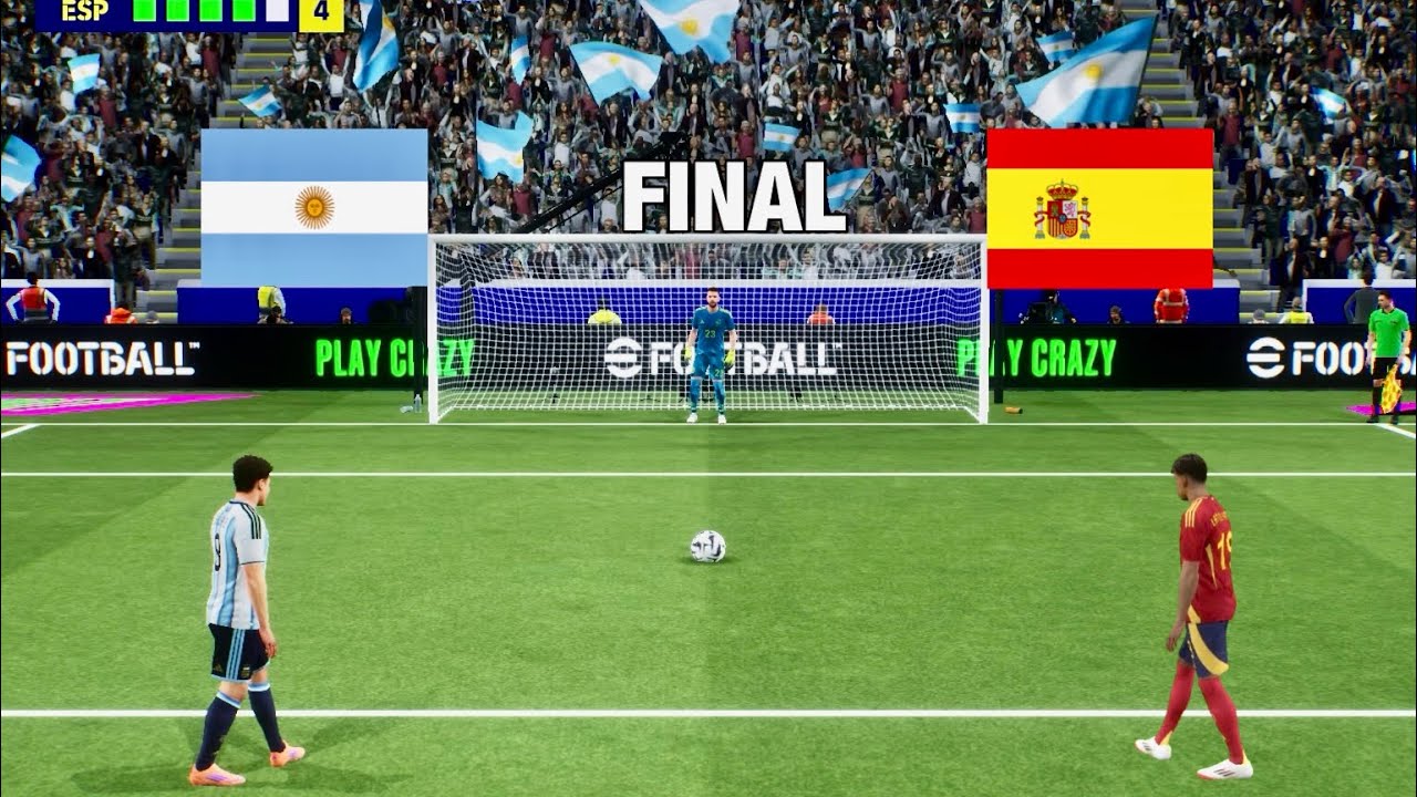 SPAIN VS ARGENTINA PENALTY SHOOTOUT | HIGHLIGHTS | MESSI VS LAMINE