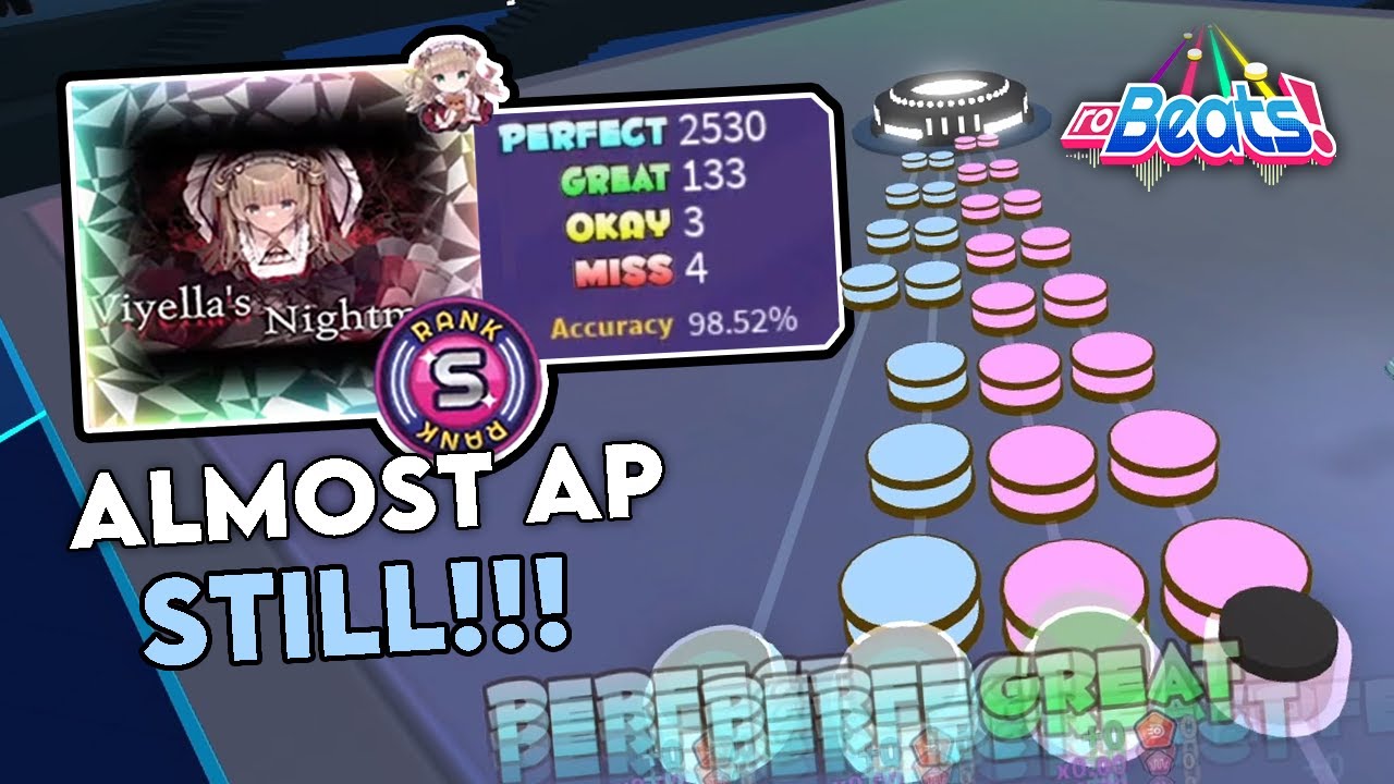 (FULL COMBO) Roblox RoBeats - Viyella's  Nightmare (Hard) [36] [98.58%] / Rank S