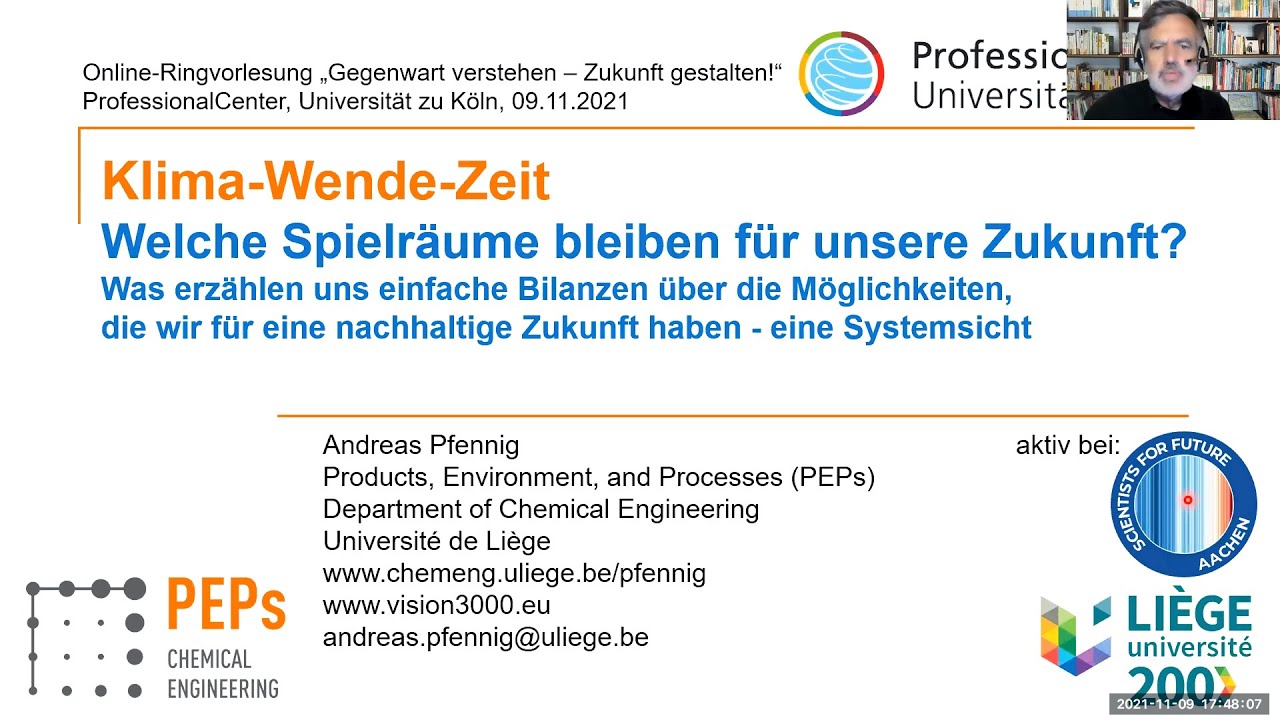 Klima Wende Zeit - live Uni Köln - Welche Spielräume bleiben für unsere Zukunft?