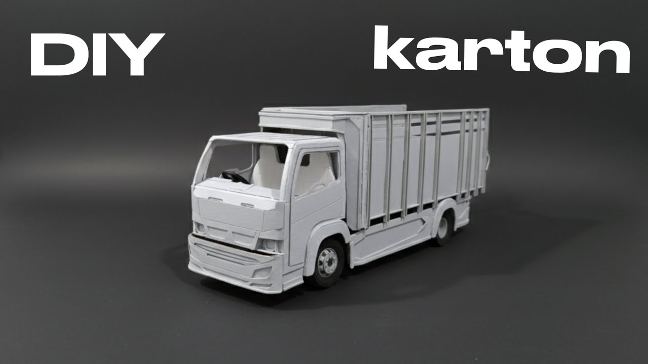 Изготовление миниатюрного грузовика Canter из картона. Часть 1.