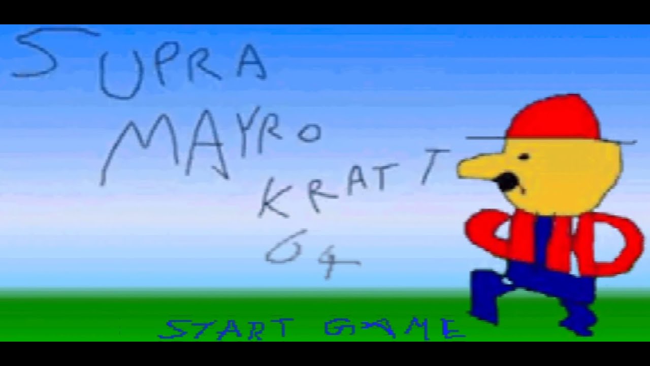 Mayro Kratt 64 Gameplay (Mario Kart 64 Hackroom)