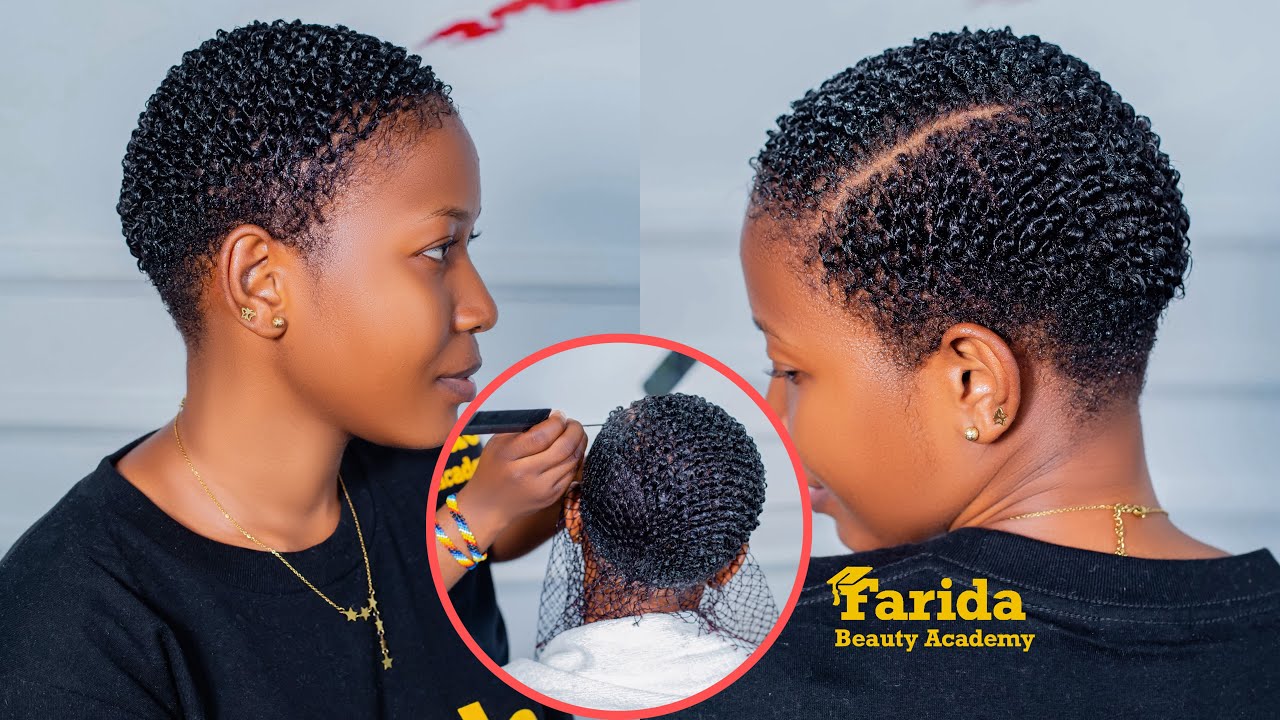 Jinsi ya kutengeneza Neti wavu hatua kwa hatua | Short hair curly step by step