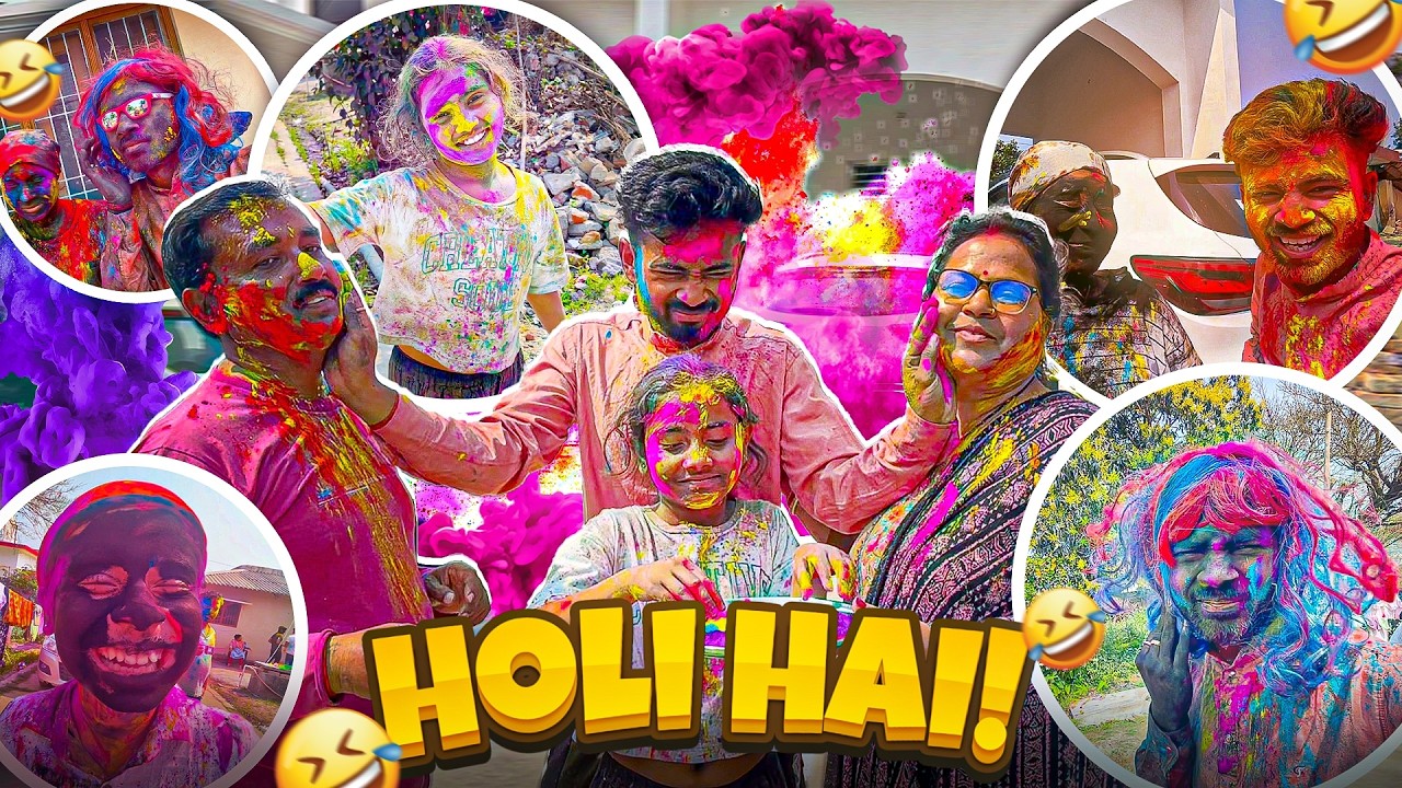 Sabko kala bhoot bana diya holi me 😂 holi vlog 2026