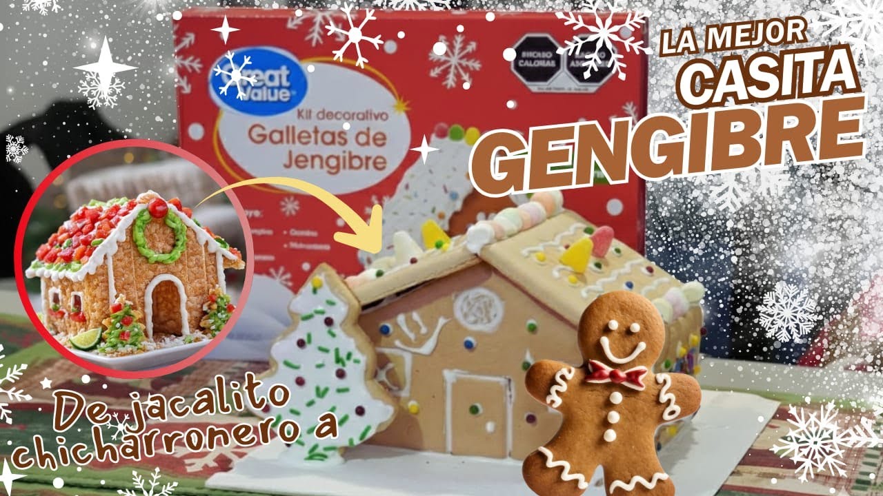 De casita de chicharrón a casita de jengibre 🎄🍪 | El upgrade navideño 🏠✨