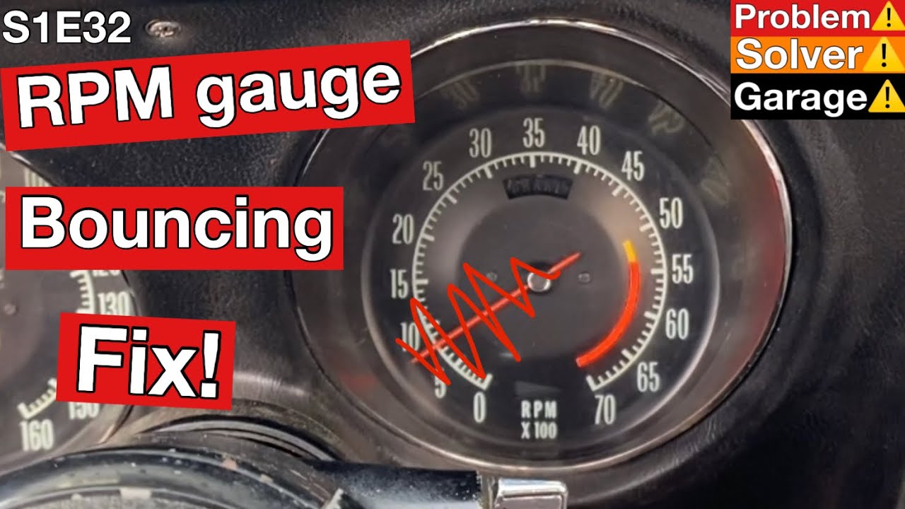 (Electric Tachometer needle bouncing fix) RPM gauge needle bouncing. How to fix bouncing tach