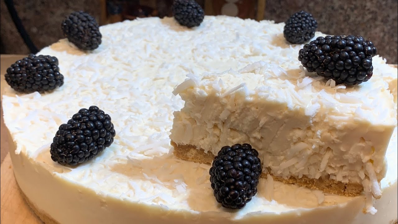 Cheesecake De Coco Sin Horno