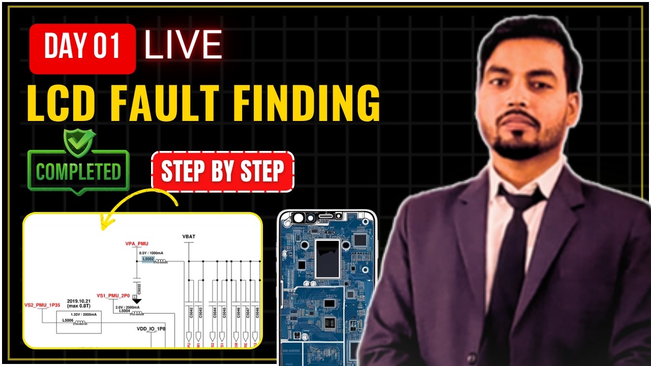 Mobile LCD Light & Graphics Section Fault Finding | Day 01 Live Course | Smart Mobile Solution