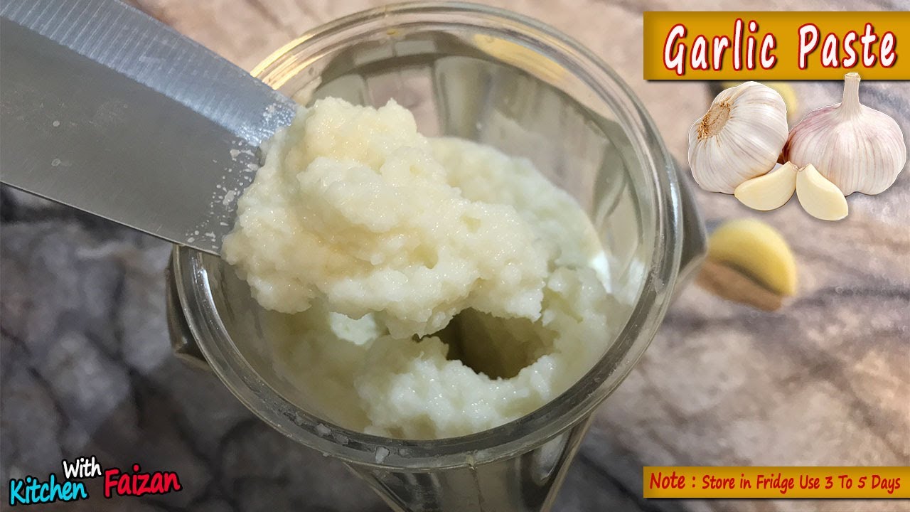 Garlic Paste Recipe | Garlic Paste | Chef Faizan Naeem | Kitchen With Faizan