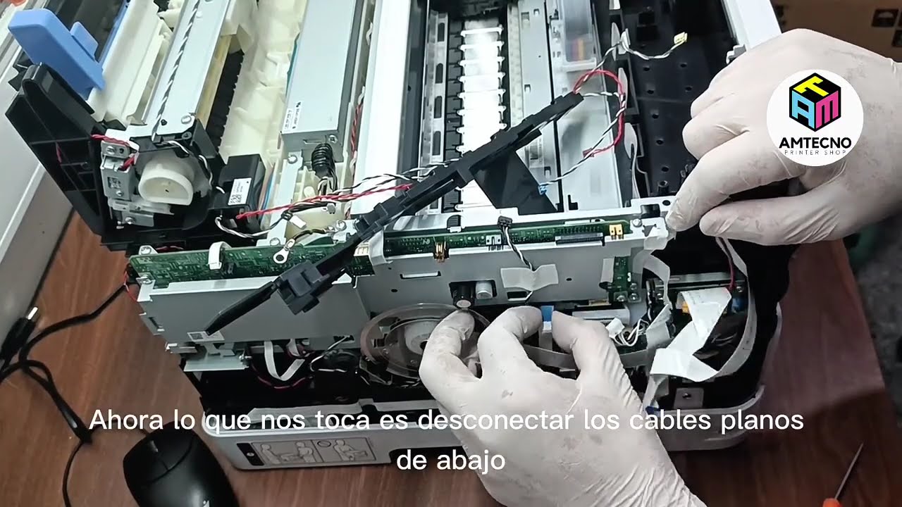 Cómo retirar placa lógica de impresora Epson WF C 5390 5310 y símil 5890..