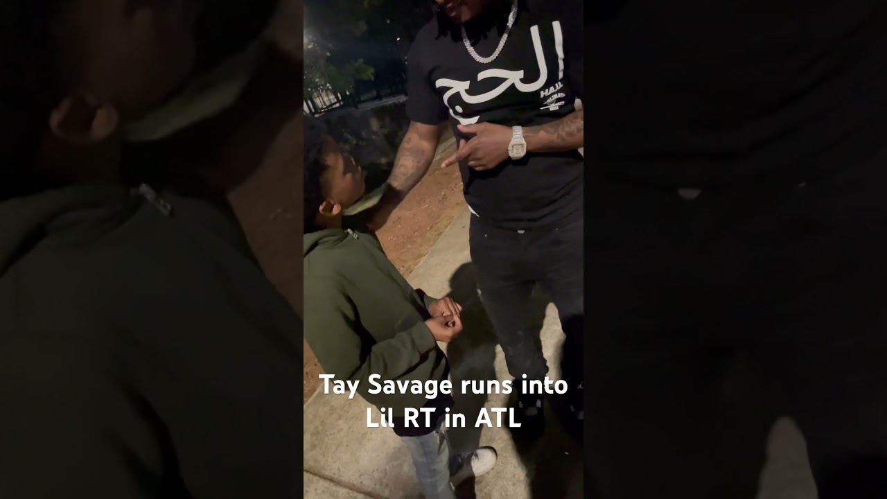 #taysavage runs into #lilrt in ATL after saying F**ck King Von #shorts #kingvon #atlanta #chicago