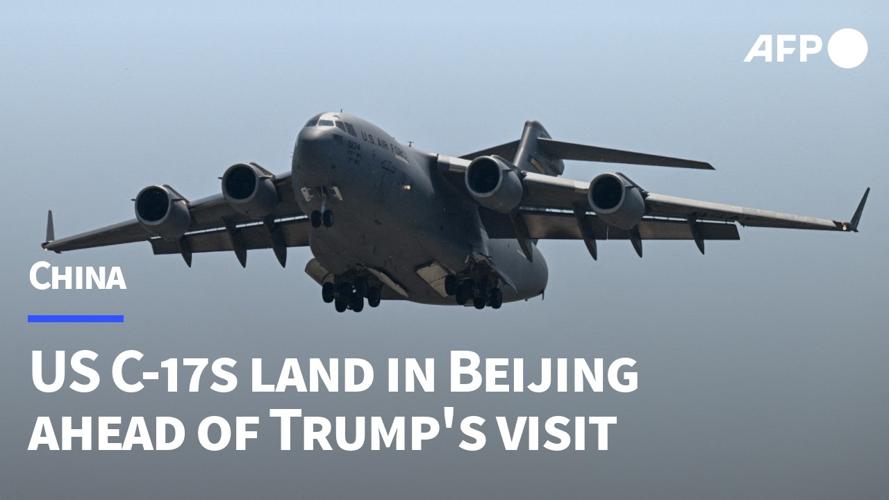 US Air Force C-17s land at Beijing airport ahead of Trump's visit | AFP