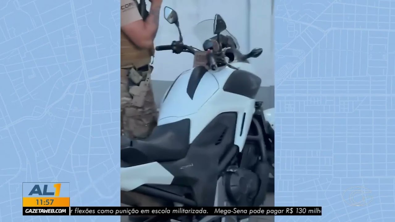 Polícia apreende moto roubada e prende suspeito em Maceió - 26/02/26