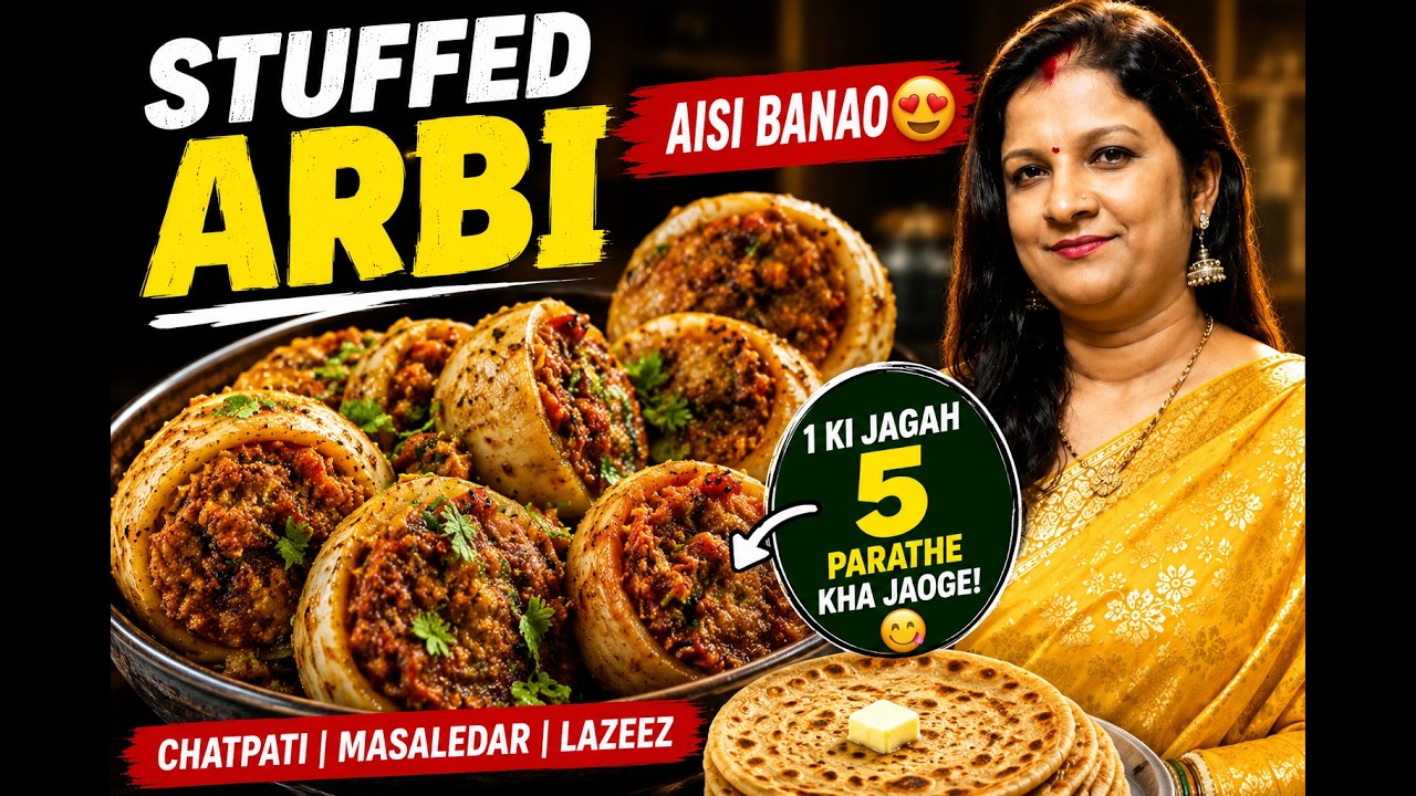Stuffed Arbi recipe apke liye 1parthe ki jagh  5 khaenge#arbirecipe#ytveido#recipe#homemade#ytveido#