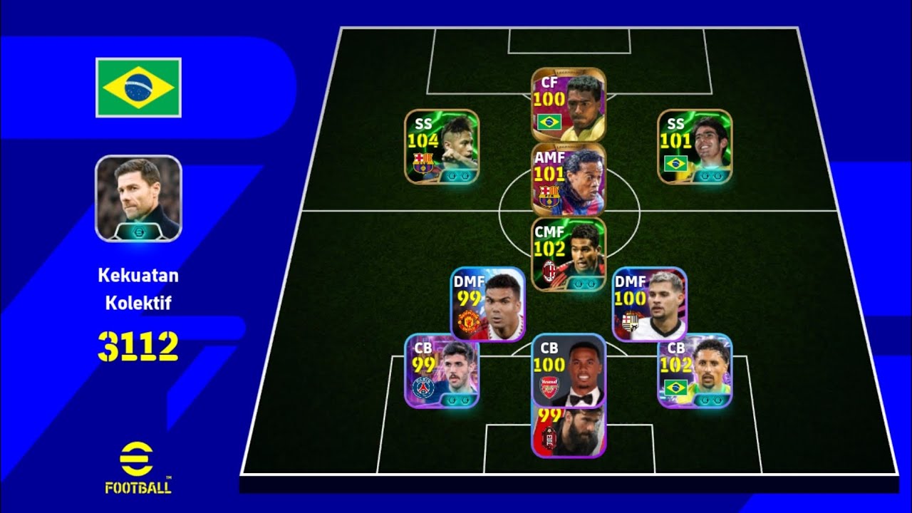 Brasil vs Inggris | @play_efootball #efootball #pes #pesmobile #efootballmobile #football