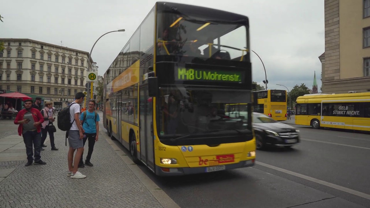 Germany, Berlin, bus M48 ride from U Kleistpark. to U Bülowstr.