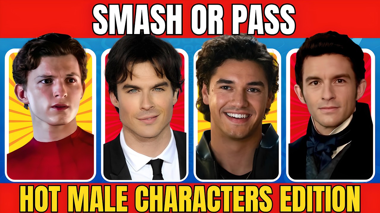 SMASH OR PASS: Hot Male characters Edition😍✨|Movie quiz