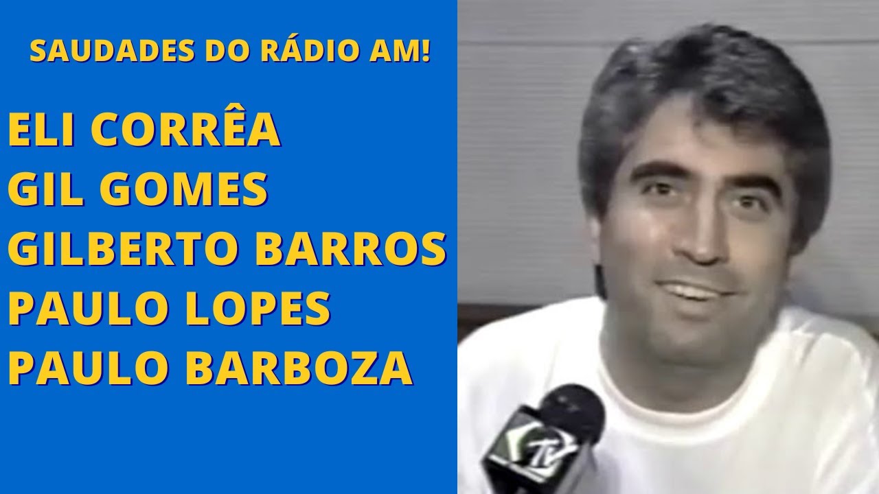 Eli Corrêa e os locutores do Rádio AM nos anos 1990