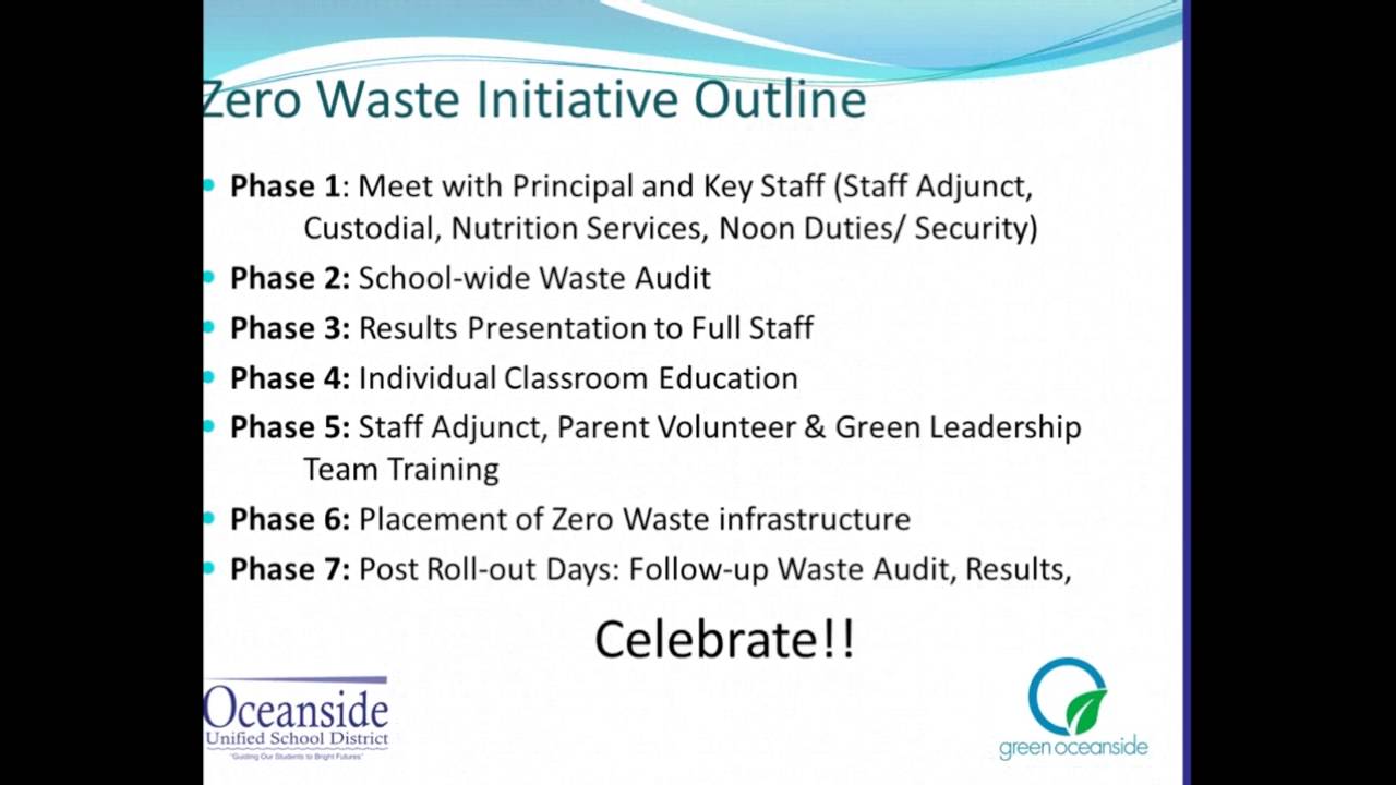 Oceanside Unified Zero Waste Schools Initiative