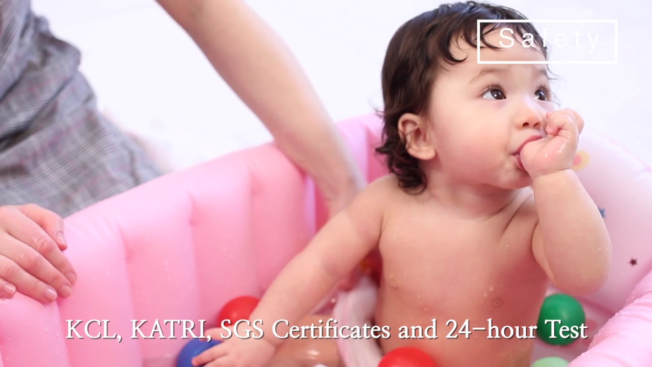 Nai-B Inflatable Baby Bathtub - Hamster, Mint (or Pink) – bath time made easy!