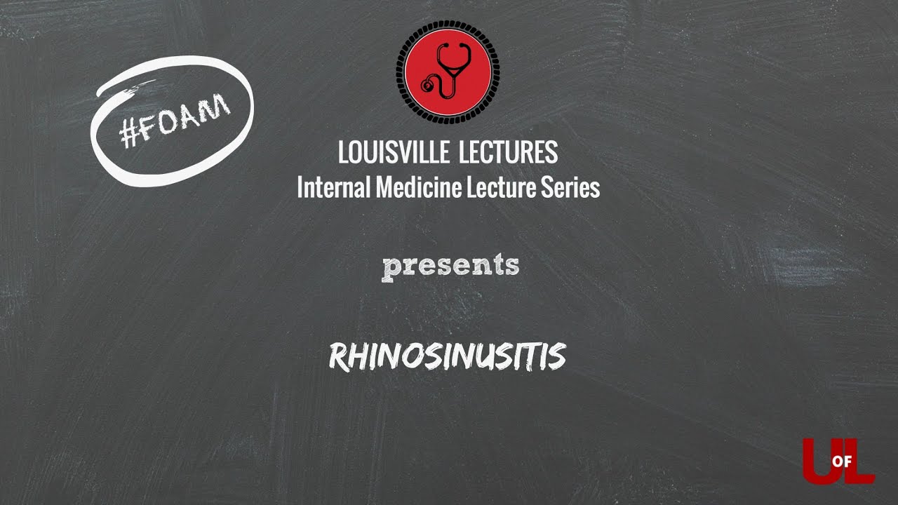 Rhinosinusitis with Dr. Lee