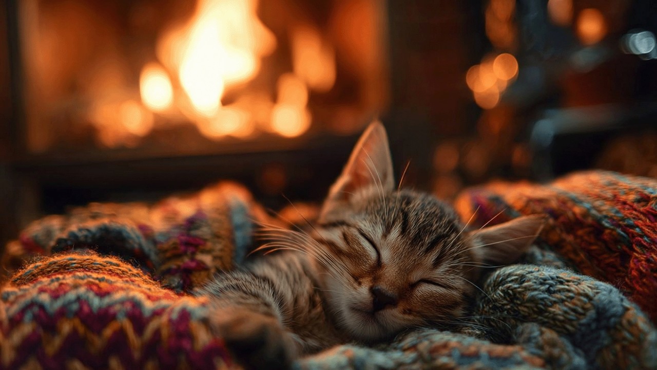 Calm Piano Music for Cats 🐾 Relaxing Night Sounds for Happy Sleep