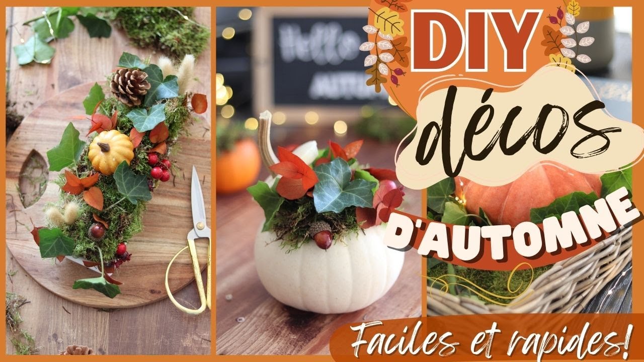DIY DÉCO AUTOMNE 🍂 I Faciles, pas chers et super rapides!