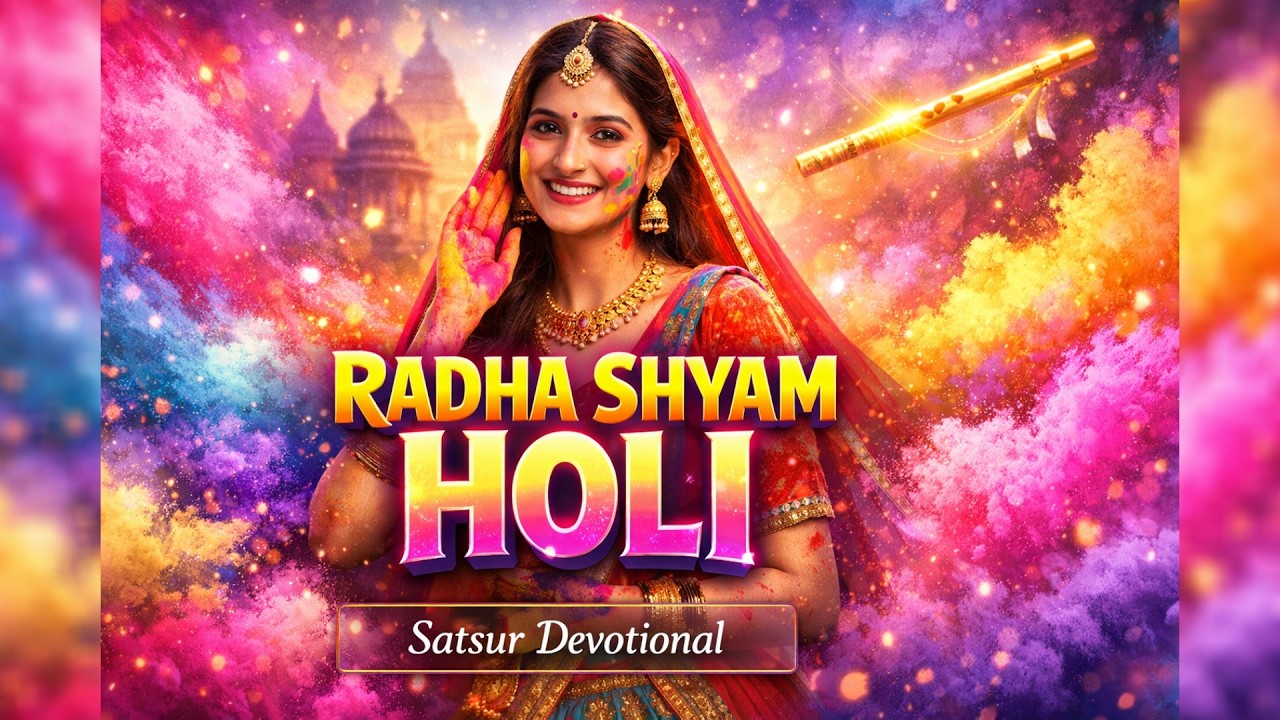 होली में मच गया शोर 💖 Radha Krishna Holi Remix | Trending 2026  | Satsur Devotional