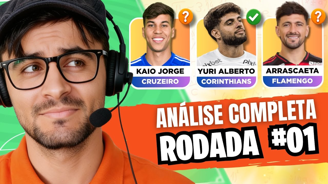 CARTOLA FC 2026 | RODADA 1 | ANÁLISE COMPLETA ✅ Qual a unanimidade ⁉️ Arrascaeta vale o risco 🤔
