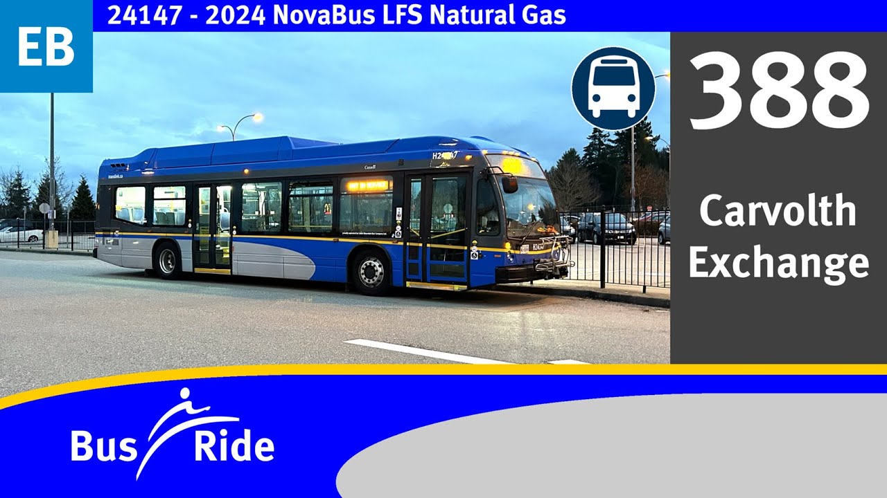 388 Carvolth Exchange | TransLink CMBC 2024 NovaBus LFS CNG - 24147