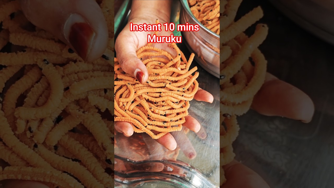 instant 10 mins muruku | rice flour muruku | easy muruku recipe| storable snacks #shorts #snacks