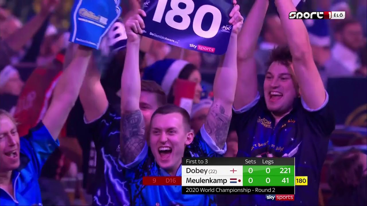 45) Chris Dobey vs Ron Meulenkamp 2020 PDC World Darts Championship 2019.12.19 Round 2