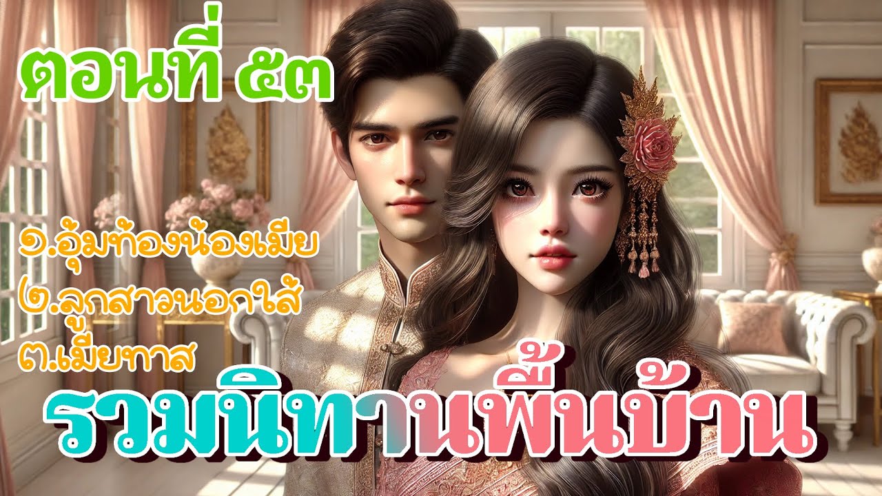 รวมนิทานพื้นบ้าน ตอนที่ ๕๓ | อุ้มท้องน้องเมีย ลูกสาวนอกใส้ เมียทาส