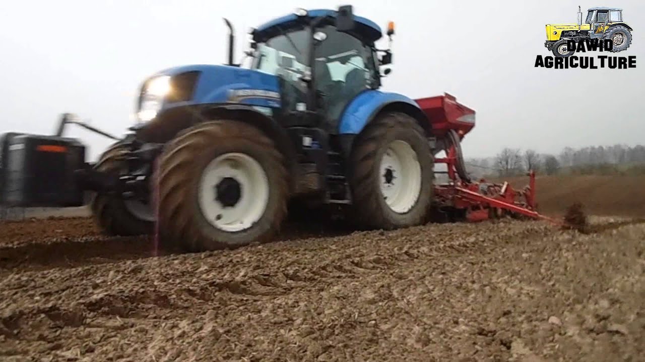 Wiosna 2015 Nawóz i Owies New Holland T7.185 & New Holland T6050/Kverneland Piaszczyna !!HD!!