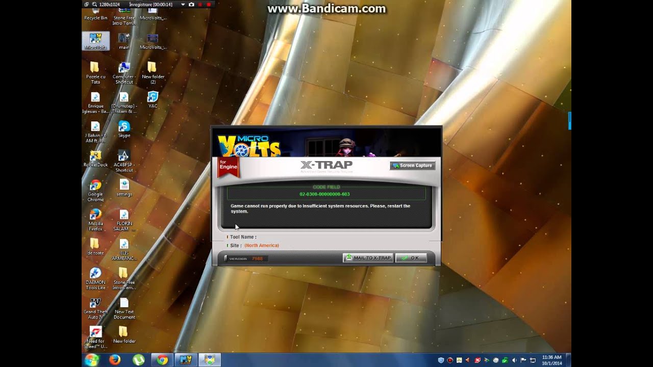 Microvolts X-Trap Error