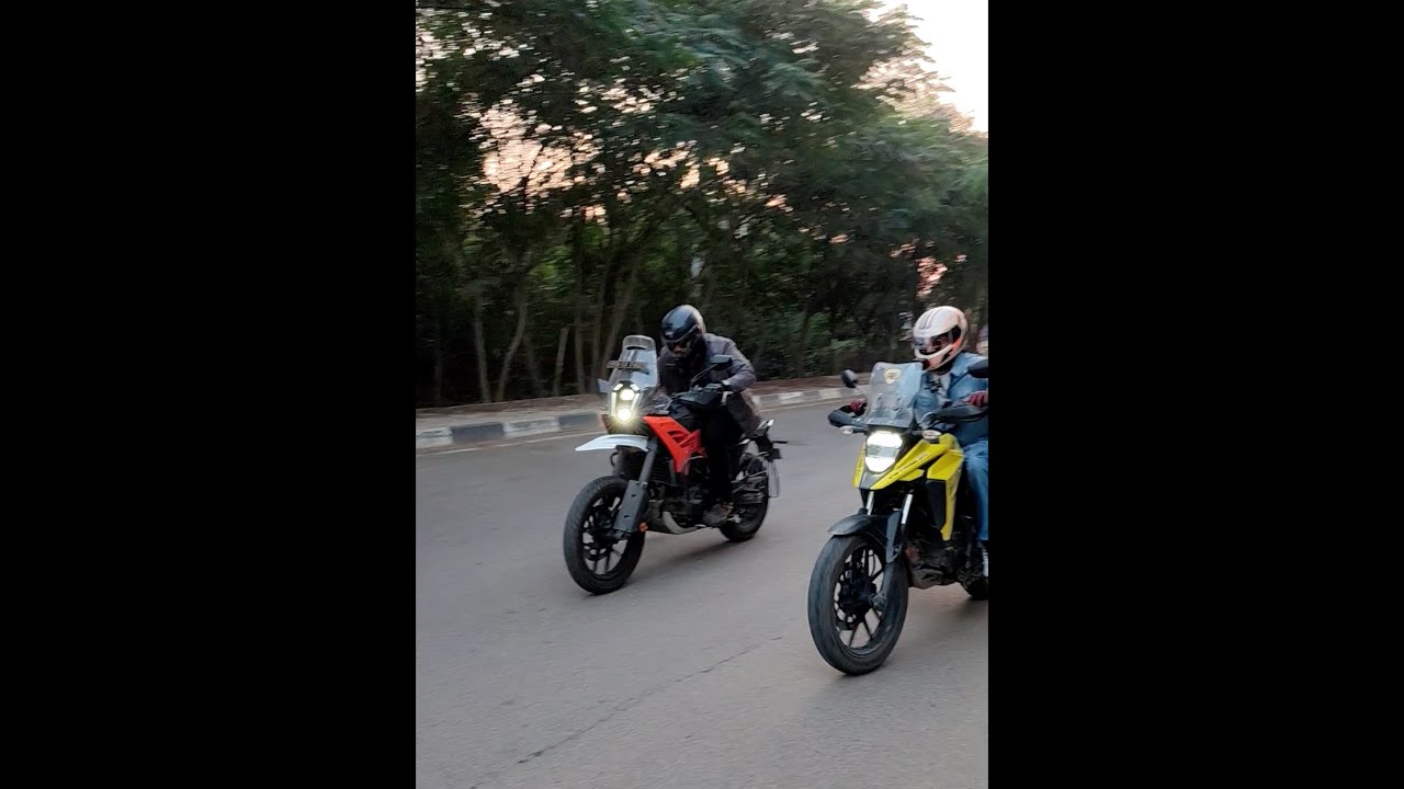KTM ADVENTURE 250 vs SUZUKI V STROM 250  | DRAG RACE  |  FAILED ATTEMPT  | TOP SPEED